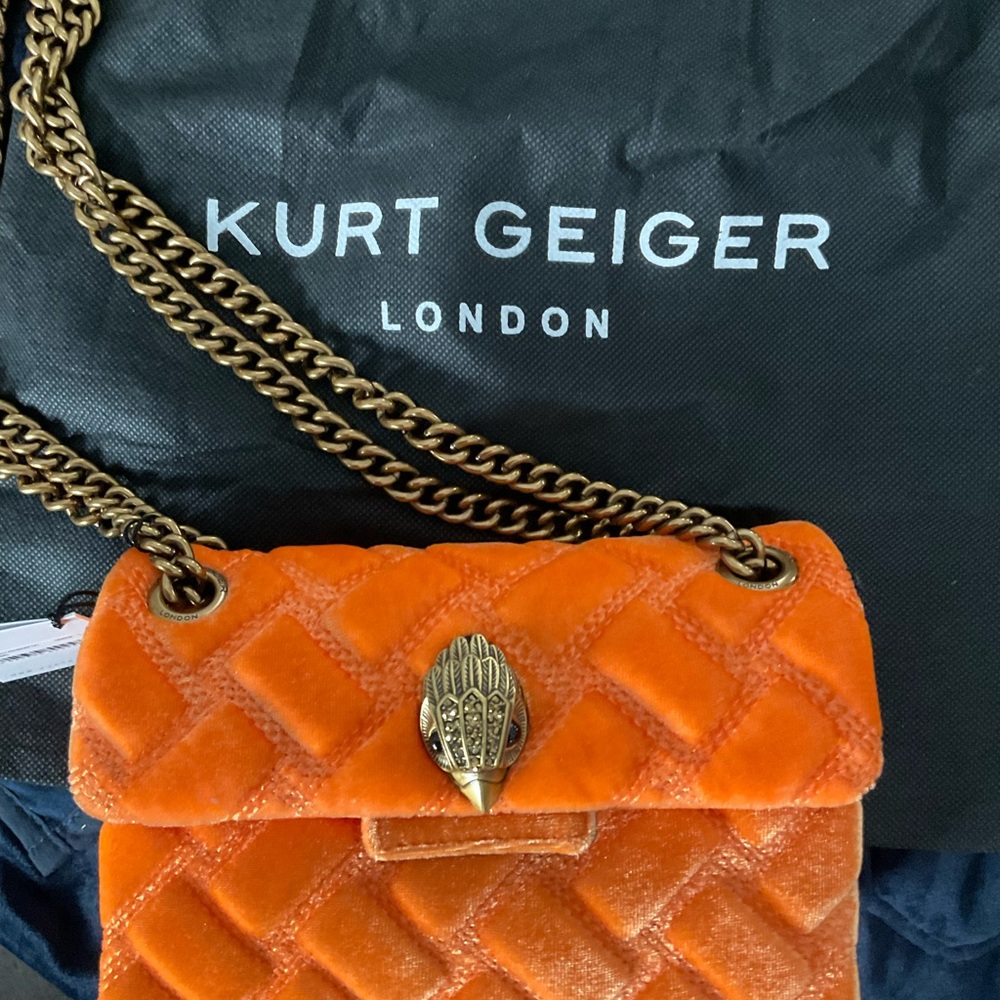 Kurt Geiger Velvet Mini Kensington Crossbody Bag